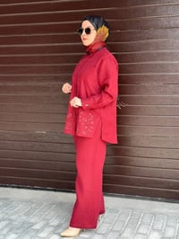 Miss Dalida 2263251 Cherry Nakış İşlemeli Keten Gömlek