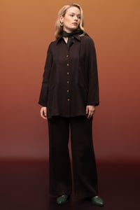 Miss Dalida 2267255 Kakao Bekletme Detaylı Bol Paça Keten Pantolon