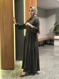 Miss Dalida 2268329 Kakao Fermuarlı Beli Büzgülü Cupro Ceket