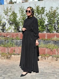 Miss Dalida 2268329 Siyah Fermuarlı Beli Büzgülü Cupro Ceket