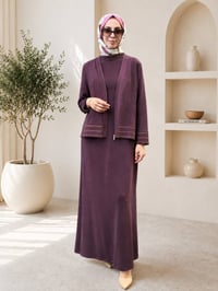Miss Dalida 3260801 Bordo Merserize İpek Takım