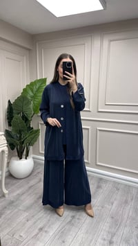 Miss Dalida 3260802 Triko İçlikli Lacivert Hırka