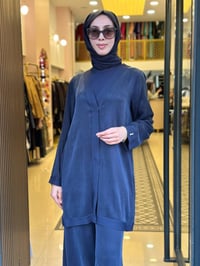 Miss Dalida 3260802 Triko İçlikli Lacivert Hırka