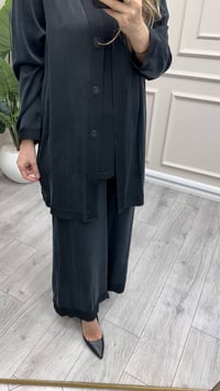 Miss Dalida 3260802 Triko İçlikli Siyah Hırka