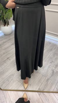 Miss Dalida 3262001 Haki Örgü Teknikli Triko Kiloş Etek