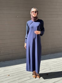 Miss Dalida 3264009 Lacivert Önü Ajurlu Bisiklet Yaka Uzun Elbise