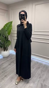 Miss Dalida 3264101 Siyah Triko Elbise 