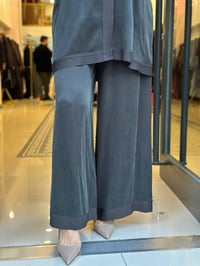 Miss Dalida 3267801 Haki Geniş Paça Klasik Pantolon