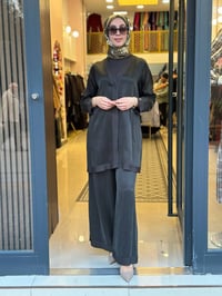 Miss Dalida 3267801 Haki Geniş Paça Klasik Pantolon