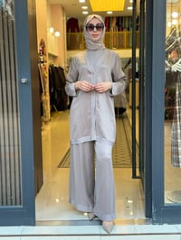 Miss Dalida 3267801 Mink Geniş Paça Klasik Pantolon