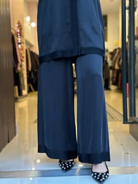 Miss Dalida 3267801 Siyah Geniş Paça Klasik Pantolon