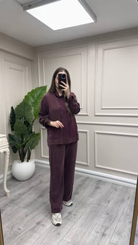 Miss Dalida 3267802 Bordo Bol Paça Klasik Cupro Pantolon