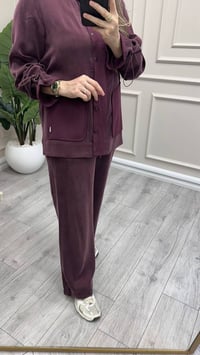 Miss Dalida 3267802 Bordo Bol Paça Klasik Cupro Pantolon
