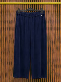 Miss Dalida 3267802 Lacivert Bol Paça Klasik Cupro Pantolon