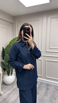 Miss Dalida 3268251 Lacivert Önü Cepli Fermuarlı Touch Me Ceket