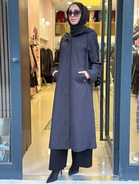 Miss Dalida 3268277 Siyah Kapşonlu Kap