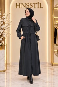 Miss Dalida 3268827 Beli Büzgülü Siyah Kap