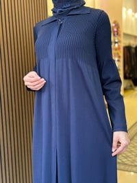 Miss Dalida 3269026 Gömlek Yaka Fitilli Lacivert Uzun Hırka
