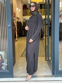 Miss Dalida 3269026 Gömlek Yaka Fitilli Haki Uzun Hırka