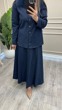 Miss Dalida 4262000 Navy A Kesim Denim Etek