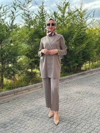 Miss Dalida 4267003 Capri Boru Paça Önü Fitilli Triko Pantolon