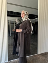 Miss Dalida T26Y-8008 Kakao Hakim Yaka Cepli Cupro Kap
