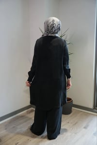 Miss Dalida T26Y-8008 Siyah Hakim Yaka Cepli Cupro Kap