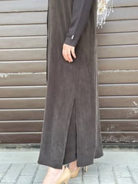 Miss Dalida T26Y-9000 Kakao Triko Detaylı V Yaka Cupro Kap