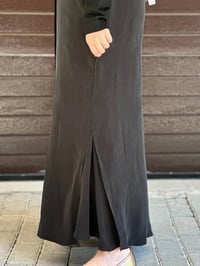 Miss Dalida T26Y-9000 Siyah Triko Detaylı V Yaka Cupro Kap