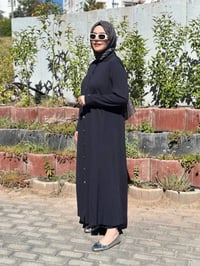 Miss Dalida T26Y-9008 Lacivert Gömlek Yaka Uzun Triko Hırka