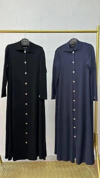 Miss Dalida T26Y-9008 Siyah Gömlek Yaka Uzun Triko Hırka