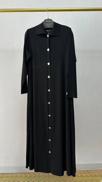 Miss Dalida T26Y-9008 Siyah Gömlek Yaka Uzun Triko Hırka