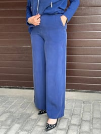 Miss Dalida T26Y7010 Mavi Cupro Cepli Pantolon Etek