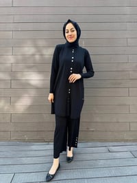 Missa MSTKM0003 Siyah Üçlü Pantolonlu Takım