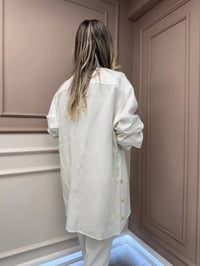 Missemramiss G4845 Ekru Keten Gömlek