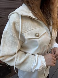 Missemramiss K4668 Ekru Chanel Garni Kap