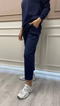 Missemramiss P3700 Lacivert Scuba Pantalon