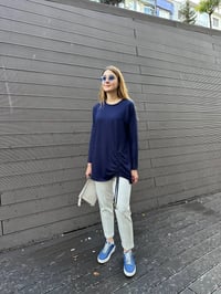 Missemramiss P4622 Ekru Nervürlü Pantolon