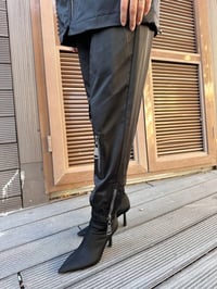 Missemramiss P4646 Siyah Fermuar Detaylı Pantolon