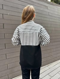 Missemramiss S4661 Siyah Gömlek Garni İşlemeli Sweat
