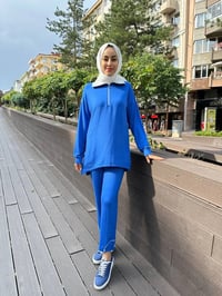 Missemramiss T4471 Saks Parlak Yaka Takım