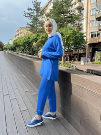 Missemramiss T4471 Saks Parlak Yaka Takım