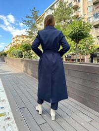 Missemramiss T4551 Lacivert Rosa Blazer Trençkot
