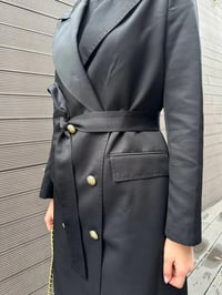Missemramiss T4551 Siyah Rosa Blazer Trençkot
