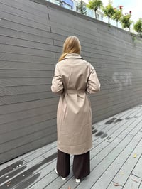Missemramiss T4552 Kahverengi Fermuarlı Trençkot
