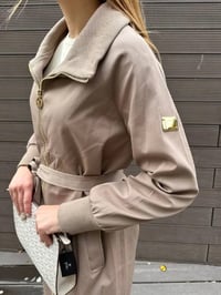 Missemramiss T4552 Kahverengi Fermuarlı Trençkot