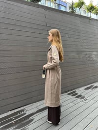 Missemramiss T4552 Kahverengi Fermuarlı Trençkot