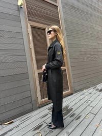 Missemramiss T4552 Siyah Fermuarlı Trençkot