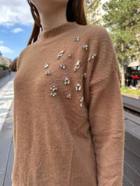 Missemramiss T4572 Camel Maglione Angora Kazak