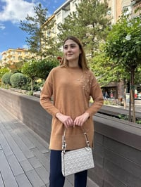 Missemramiss T4572 Camel Maglione Angora Kazak